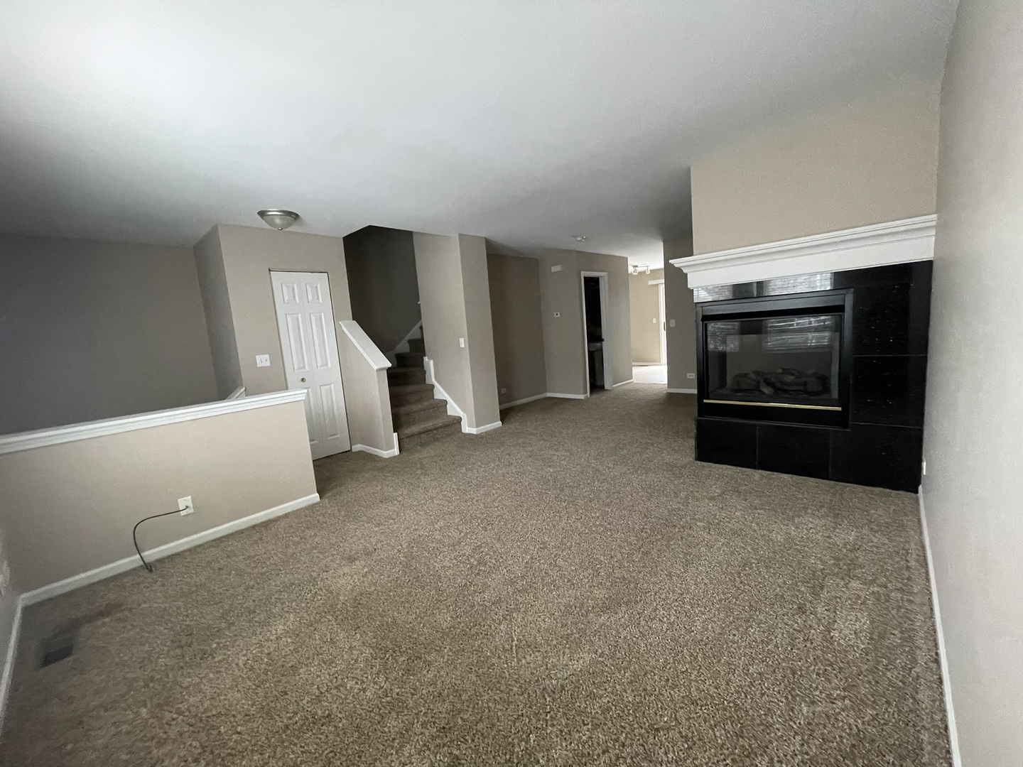 578 Triumph Court, Unit 578 Hainesville, IL 60073 - Photo 4 of 20 a view of an empty room with fireplace and a window