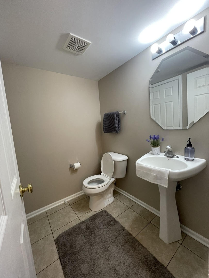 578 Triumph Court, Unit 578 Hainesville, IL 60073 - Photo 9 of 20 a bathroom with a sink toilet and a mirror