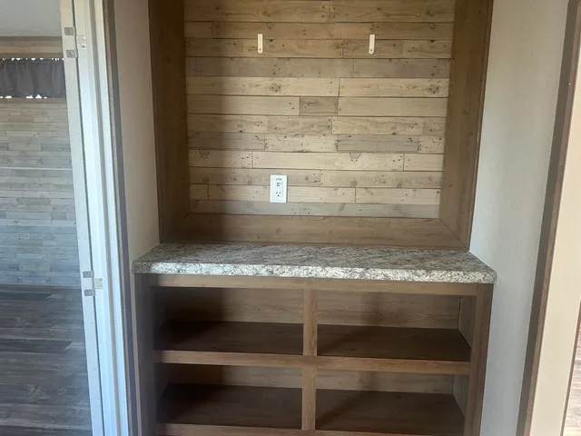 wooden floor in a room