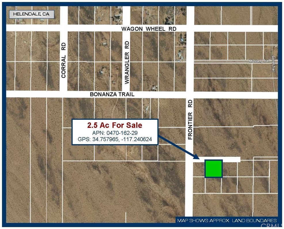 0 Frontier Road Helendale, CA 92342 - Photo 1 of 1 2.5 Ac Near Frontier Rd