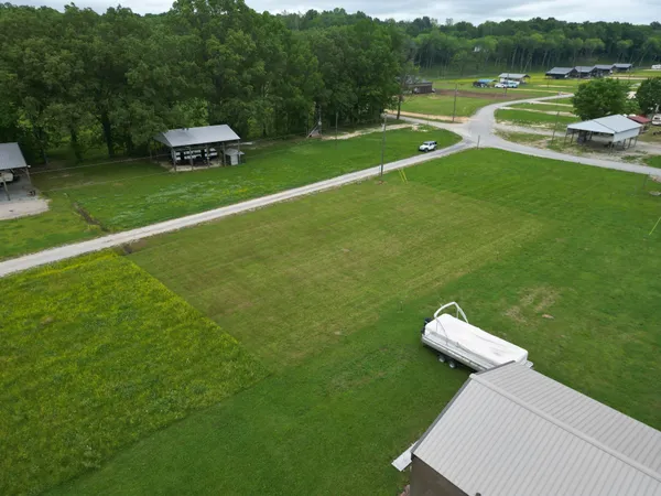 a view of a golf course with a lake
