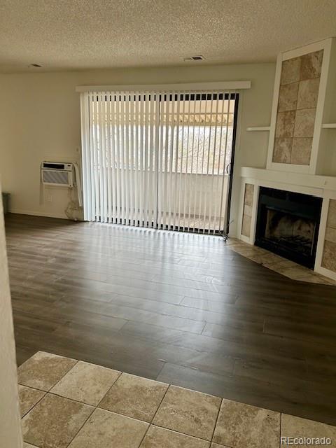 a view of a livingroom with wooden floor