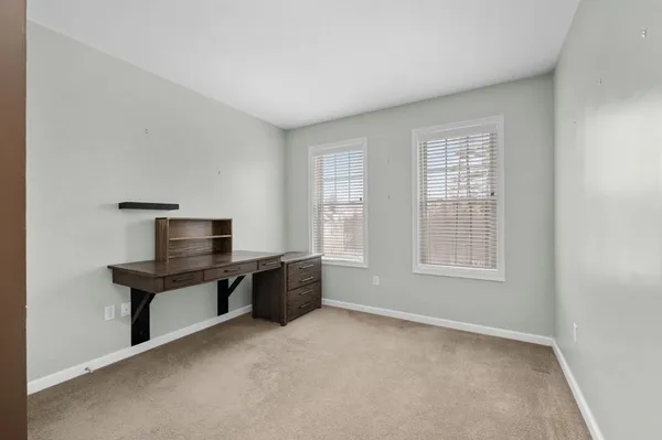 a view of workspace with closet