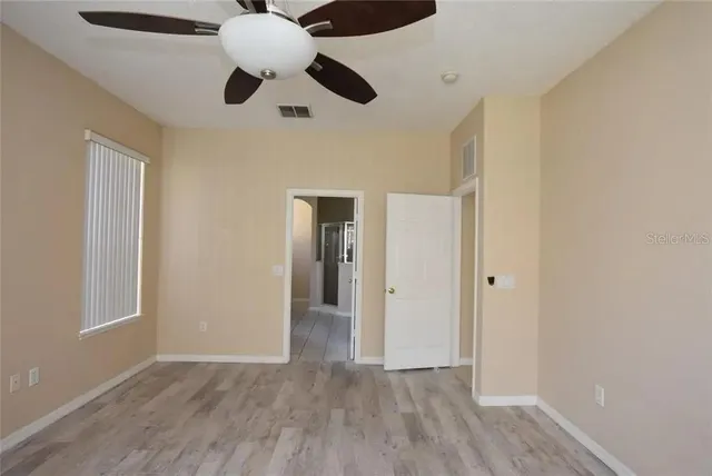 wooden floor in an empty room