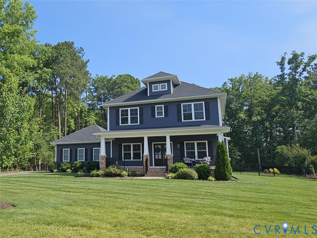 12040 Kenton Ridge Road Ashland, VA 23005 - Photo 2 of 2 Two-story residence featuring dark blue siding, wh
