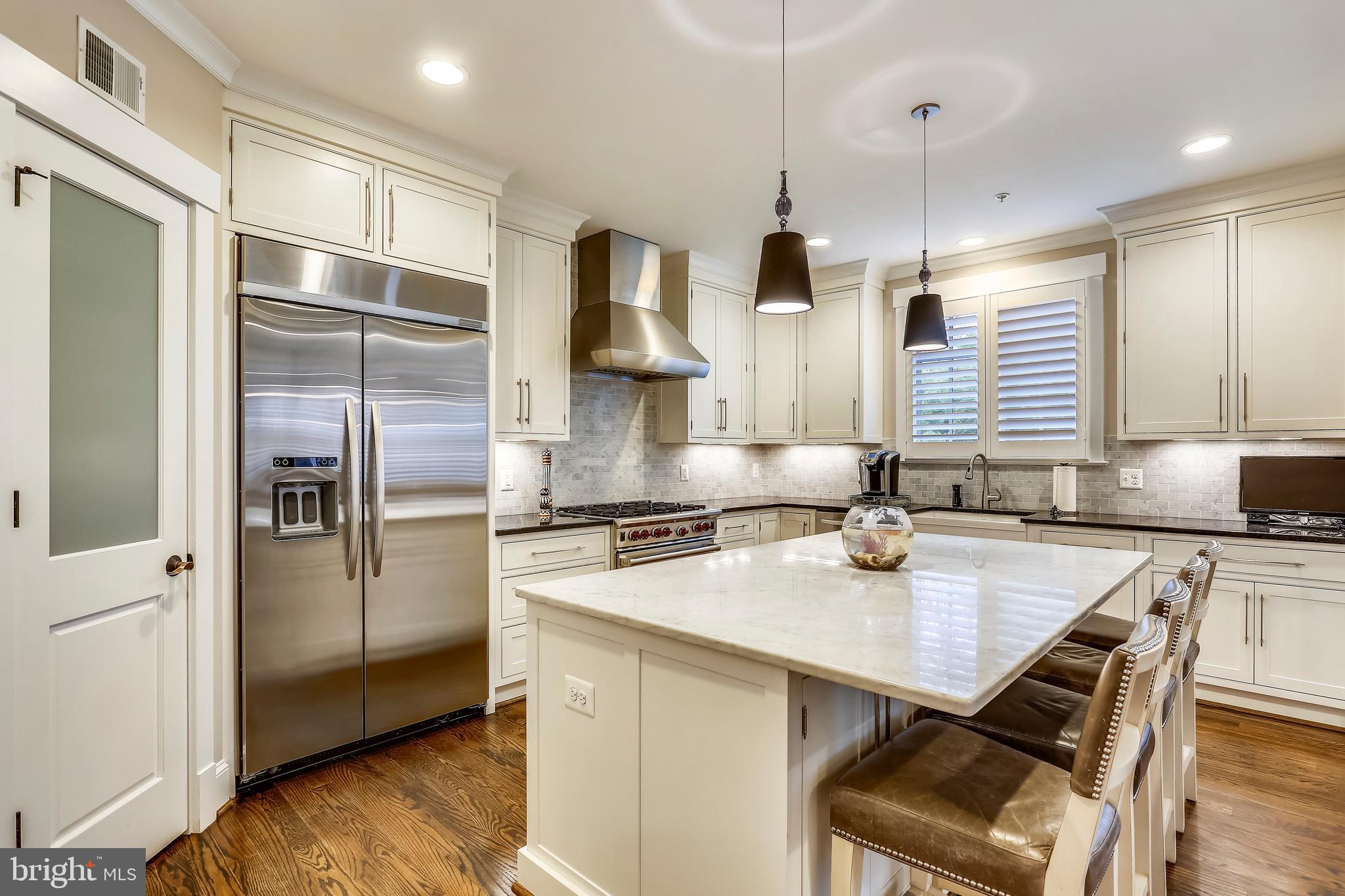 8615 Rayburn Road Bethesda, MD 20817 - Photo 11 of 59 Gourmet Kitchen with soft-close Shaker Cabinets