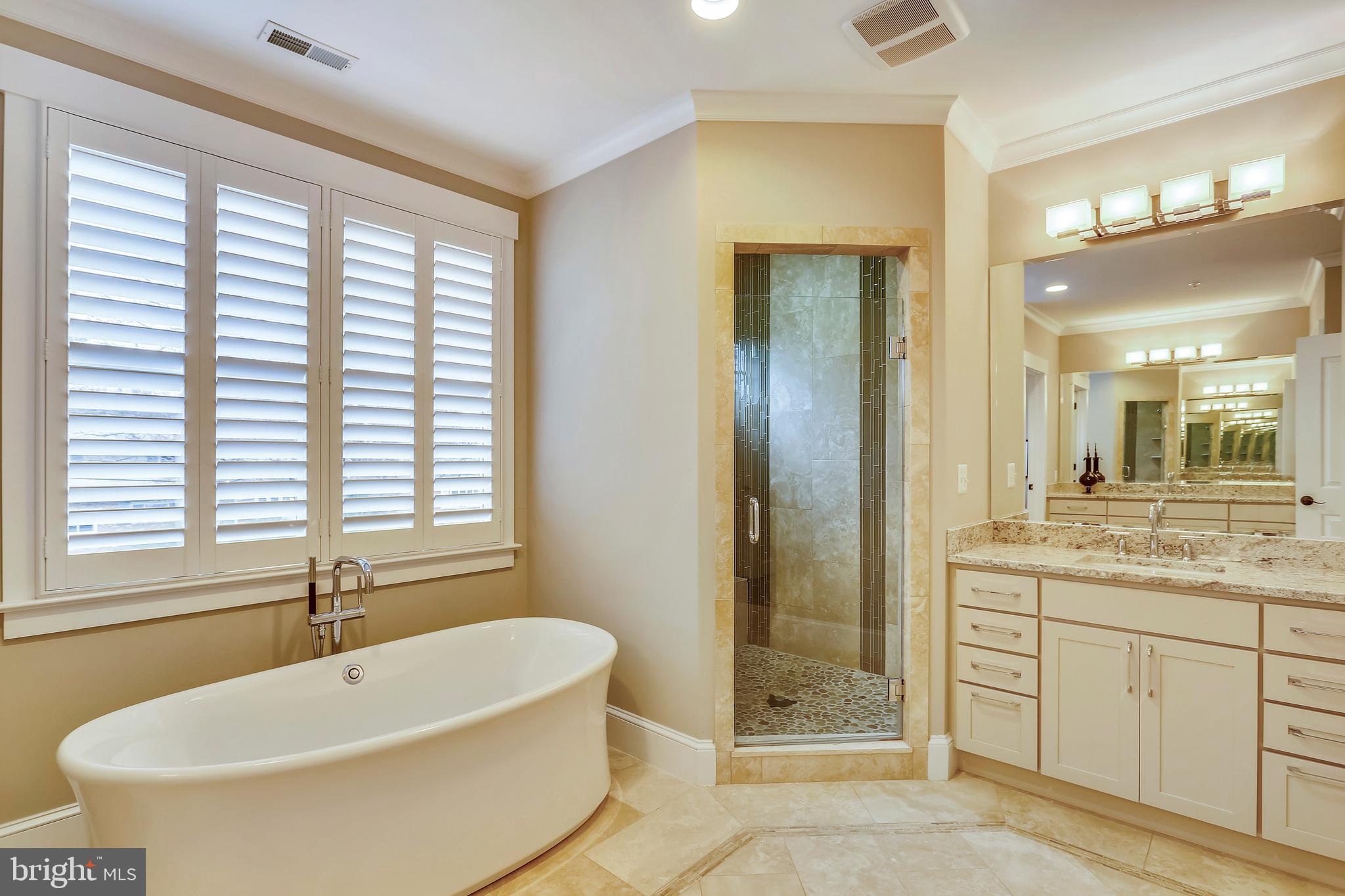 8615 Rayburn Road Bethesda, MD 20817 - Photo 29 of 59 Master-Bath soaking tub with beautiful shower