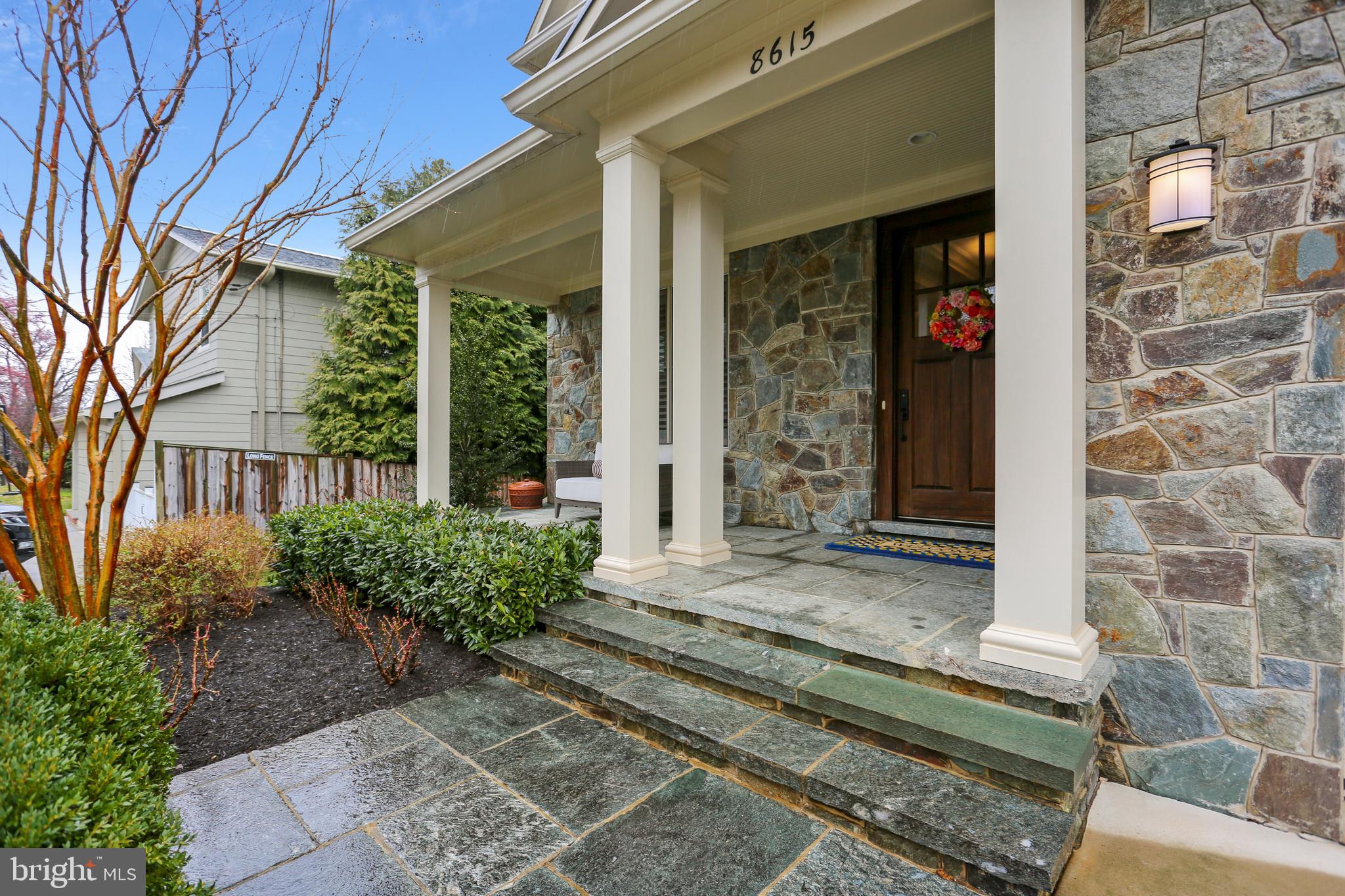 8615 Rayburn Road Bethesda, MD 20817 - Photo 4 of 59 Gorgeous Stone Front Porch