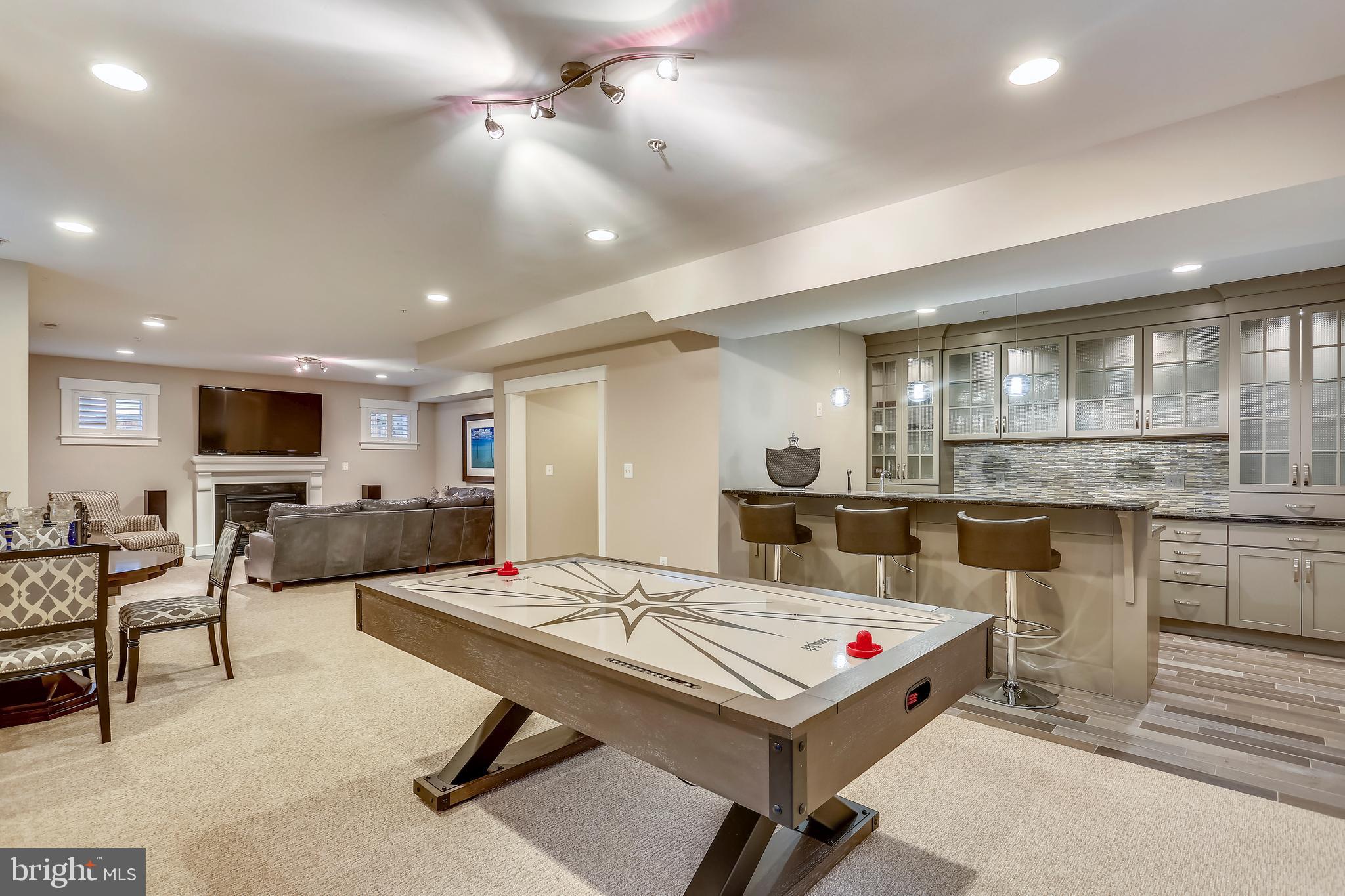 8615 Rayburn Road Bethesda, MD 20817 - Photo 46 of 59 Huge recreation room with wet-bar
