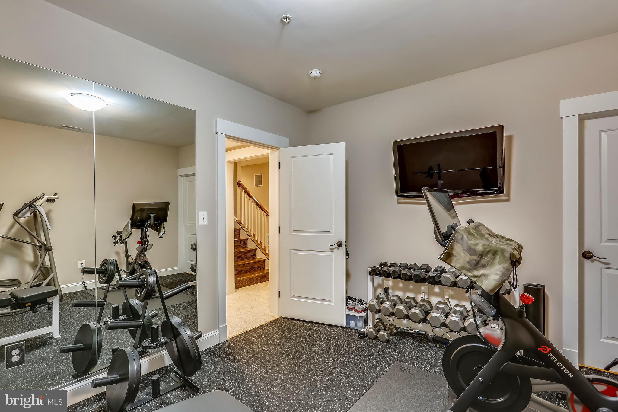 8615 Rayburn Road Bethesda, MD 20817 - Photo 49 of 59 Workout room with rubberized flooring