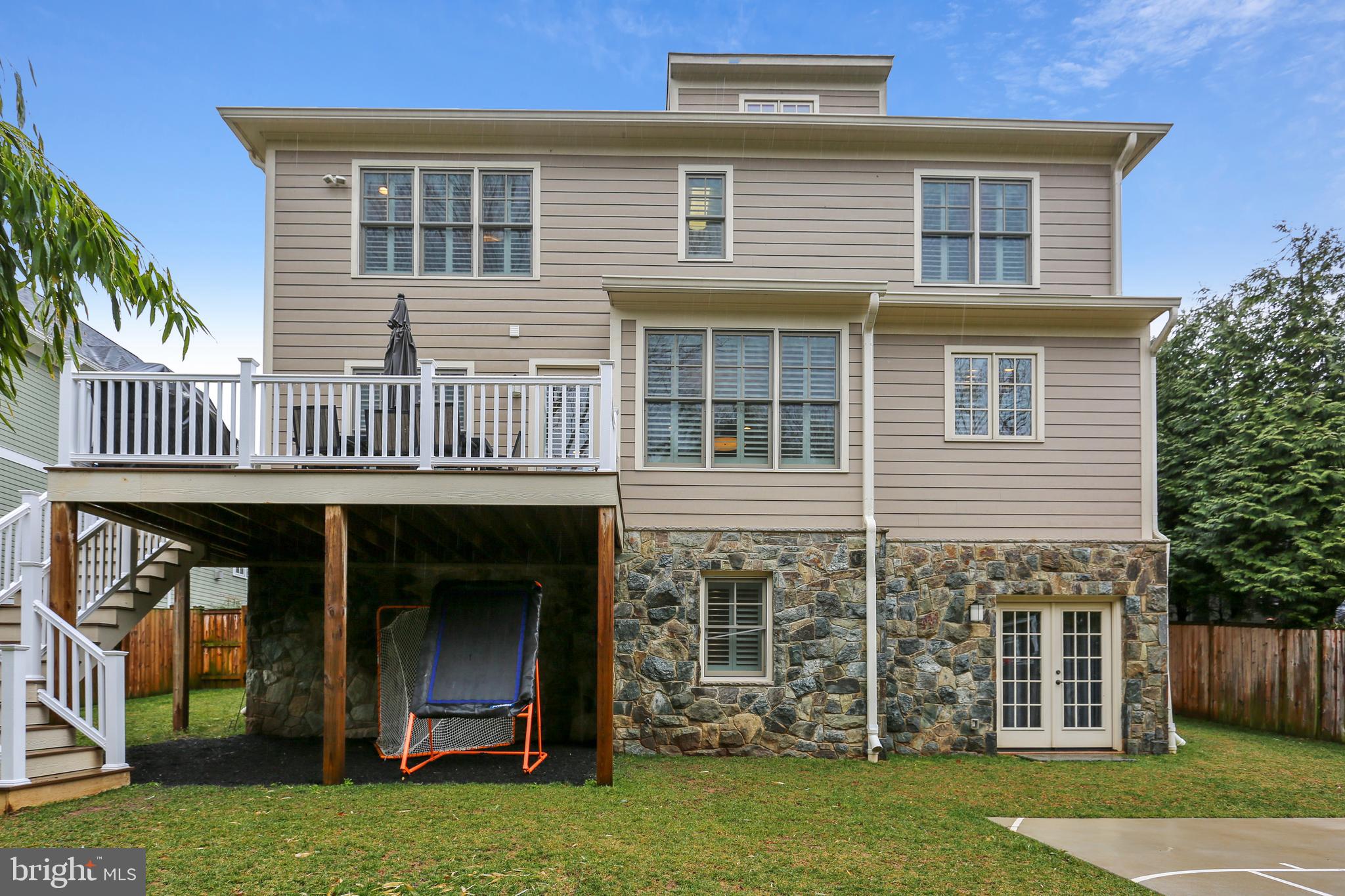 8615 Rayburn Road Bethesda, MD 20817 - Photo 51 of 59 Great deck over-looking backyard w bball court