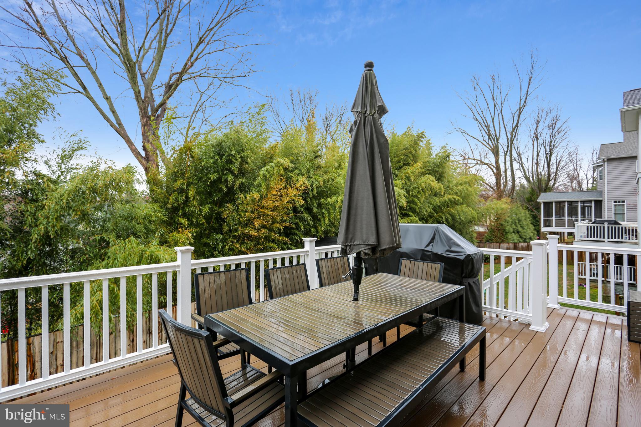 8615 Rayburn Road Bethesda, MD 20817 - Photo 52 of 59 Trex decking with private sunset views