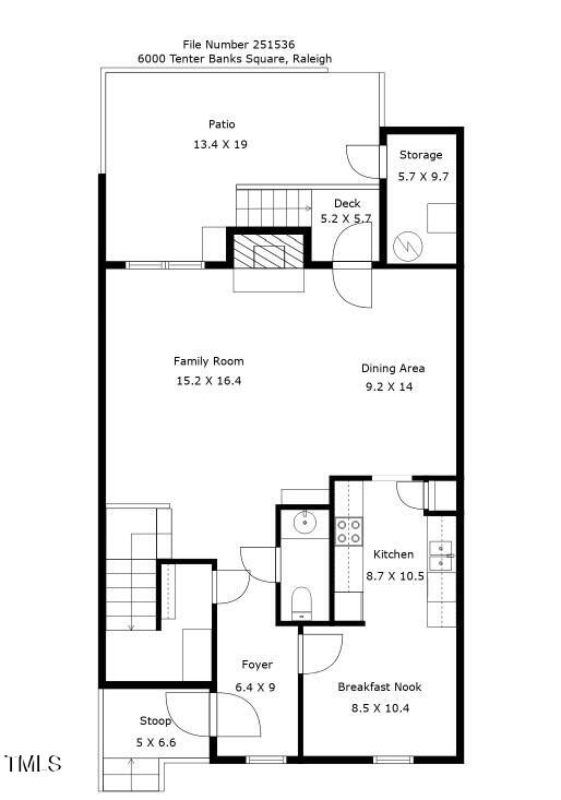 6000 Tenter Banks Square Raleigh, NC 27609 - Photo 35 of 37 1st floor plan