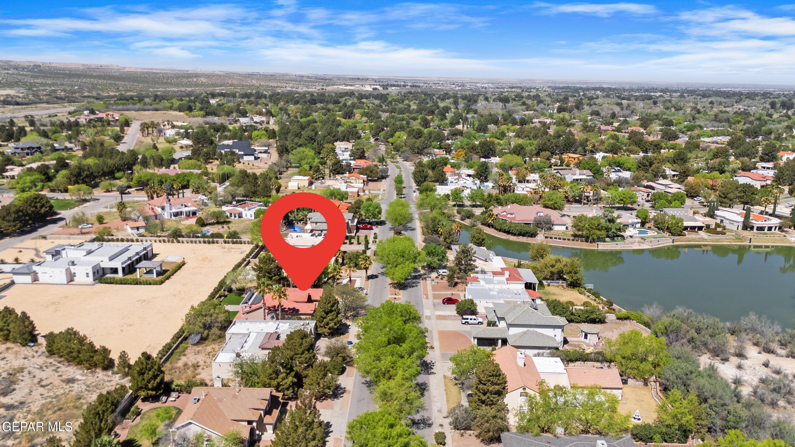 660 Rosinante Road El Paso, TX 79922 - Photo 41 of 43 an aerial view of residential building with outdoor space