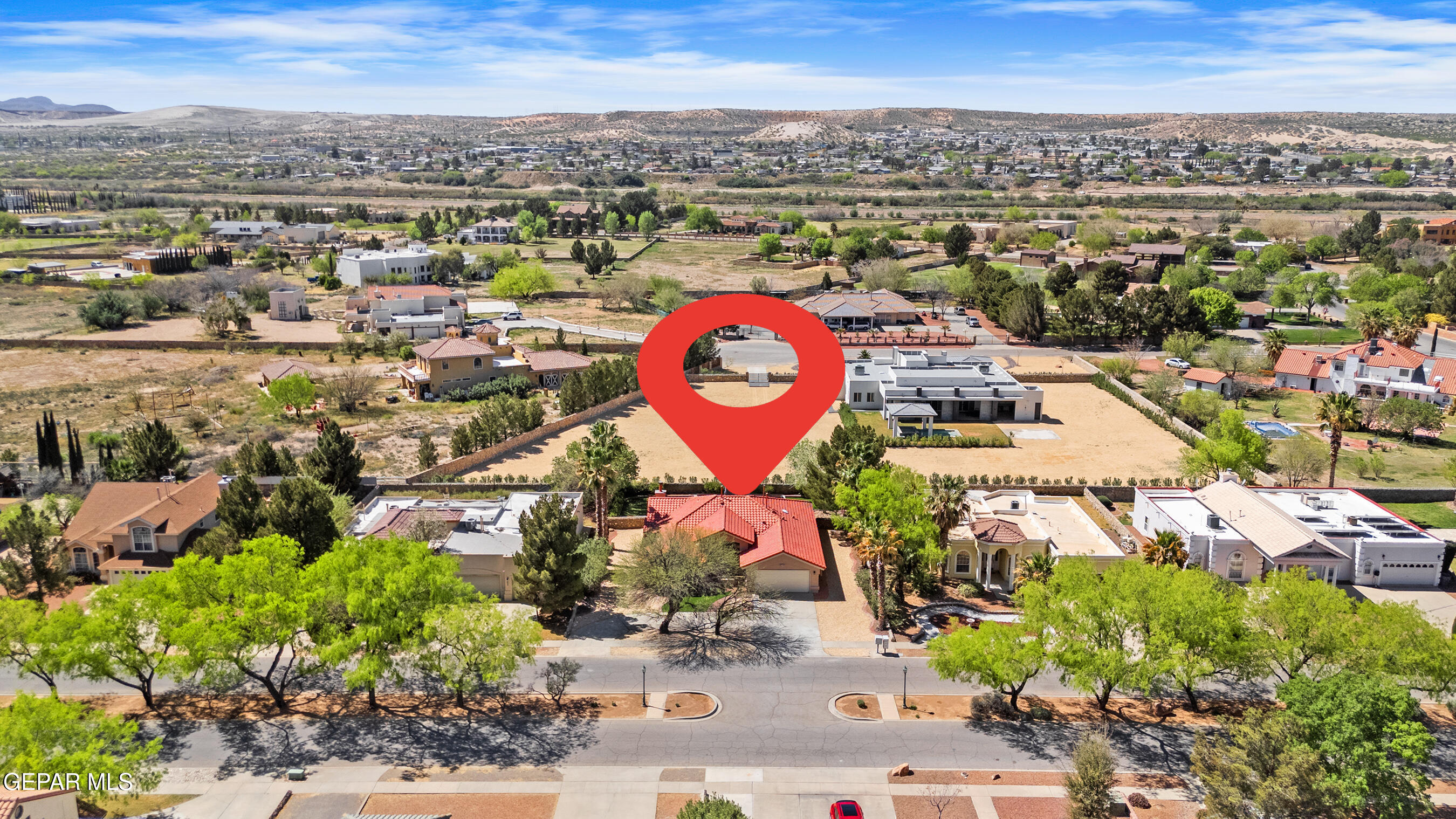 660 Rosinante Road El Paso, TX 79922 - Photo 42 of 43 an aerial view of a city