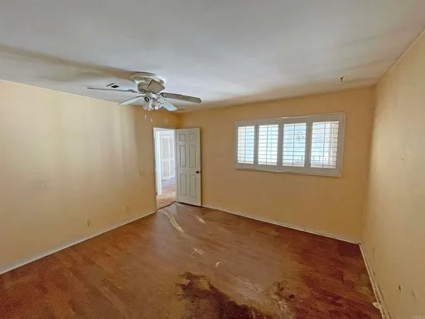 a view of a kitchen with cabinets