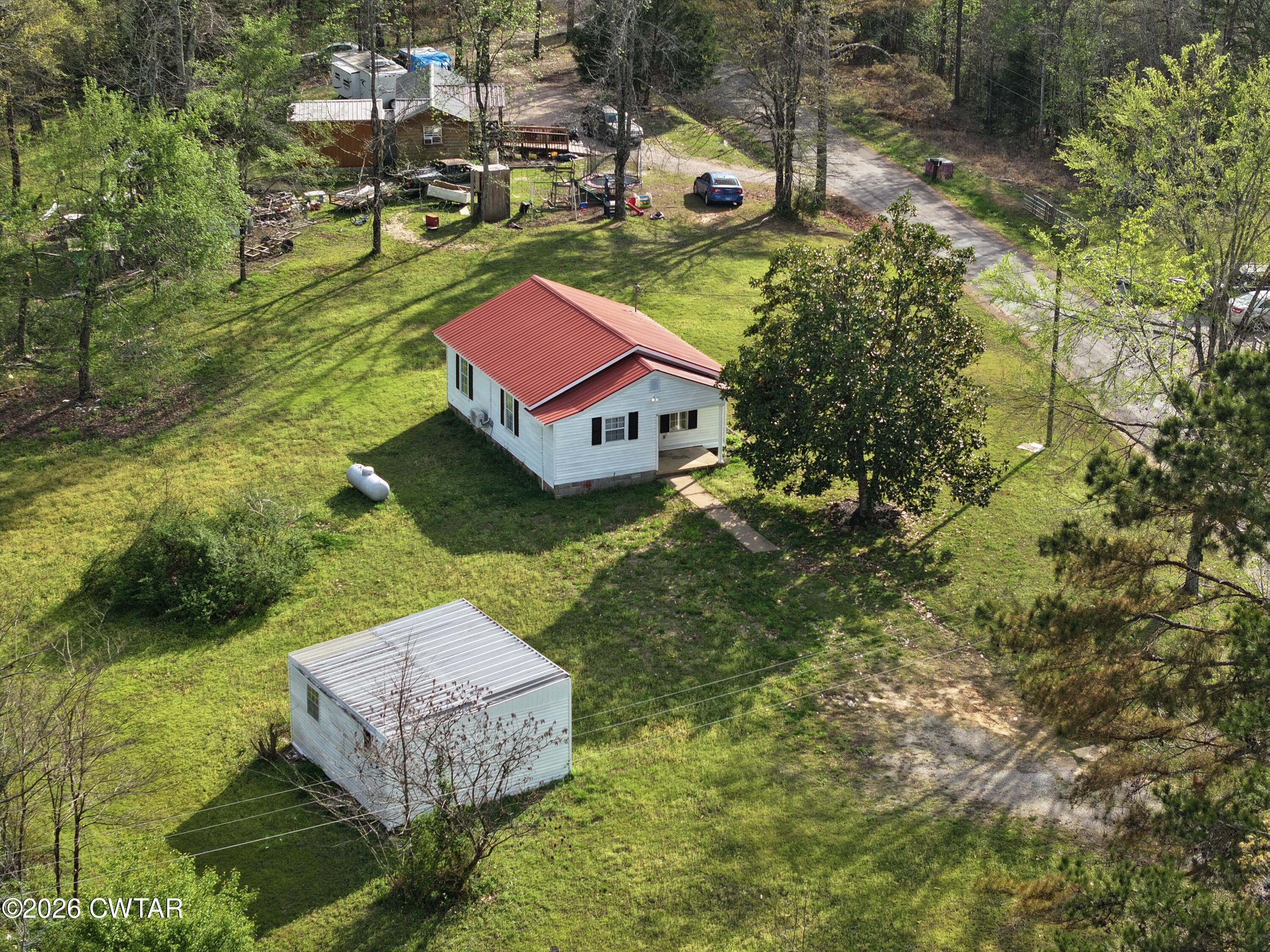 1907 Elmer Cox Road Bethel Springs, TN 38315 - Photo 17 of 20 Arial Front View