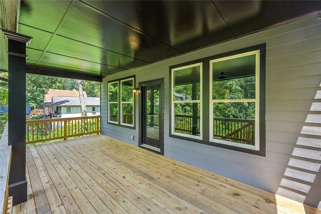 1179 Booker Avenue Southwest Atlanta, GA 30310 - Photo 27 of 54 a view of a backyard with wooden floor