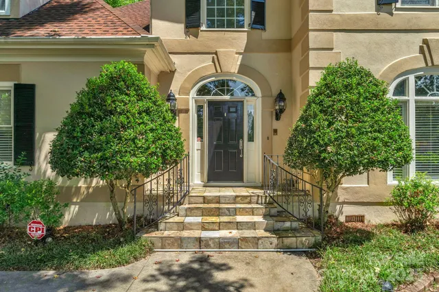 a front view of a house