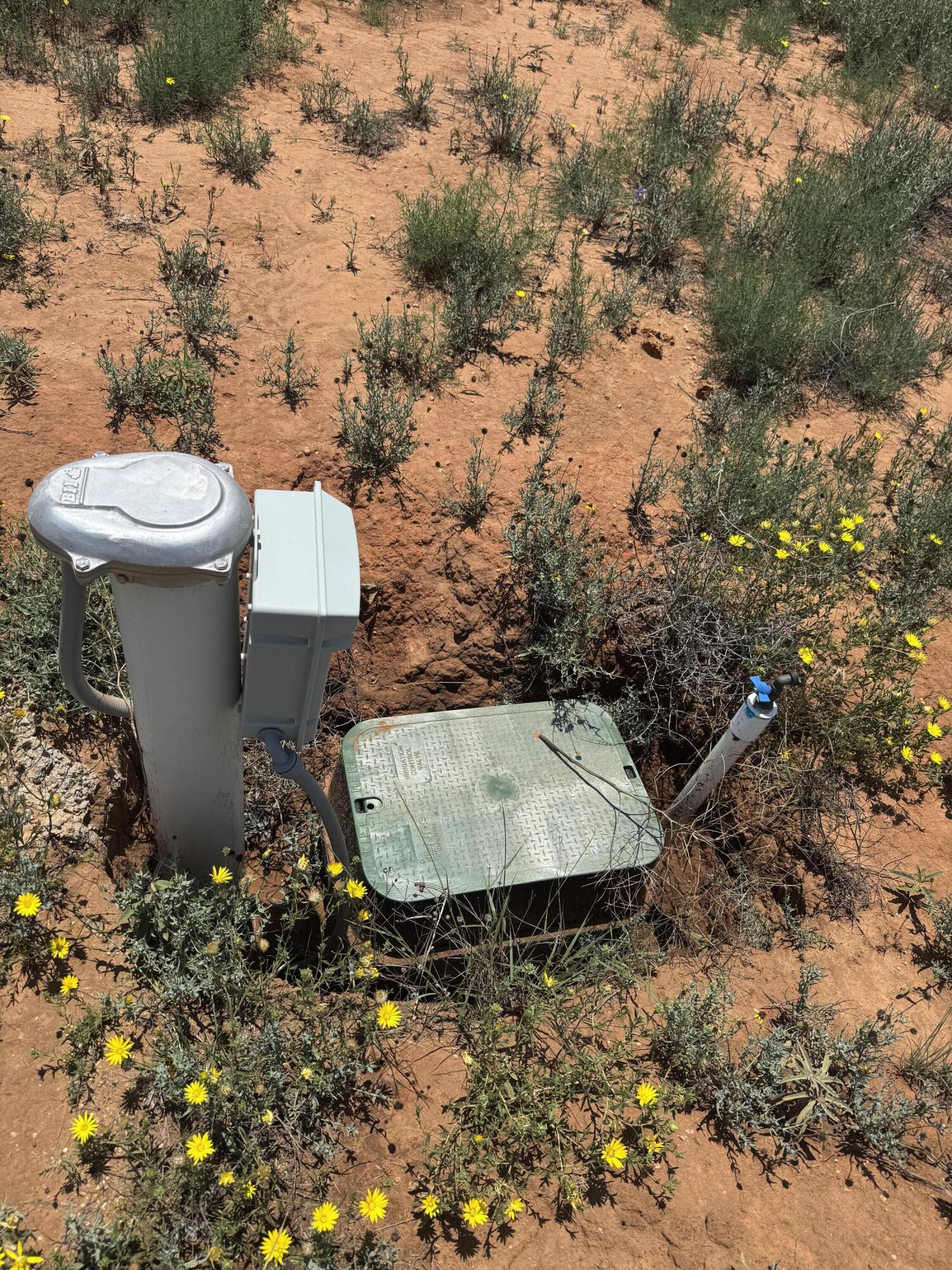 6804 Filly Road Lubbock, TX 79407 - Photo 8 of 10 a view of a backyard with fountain