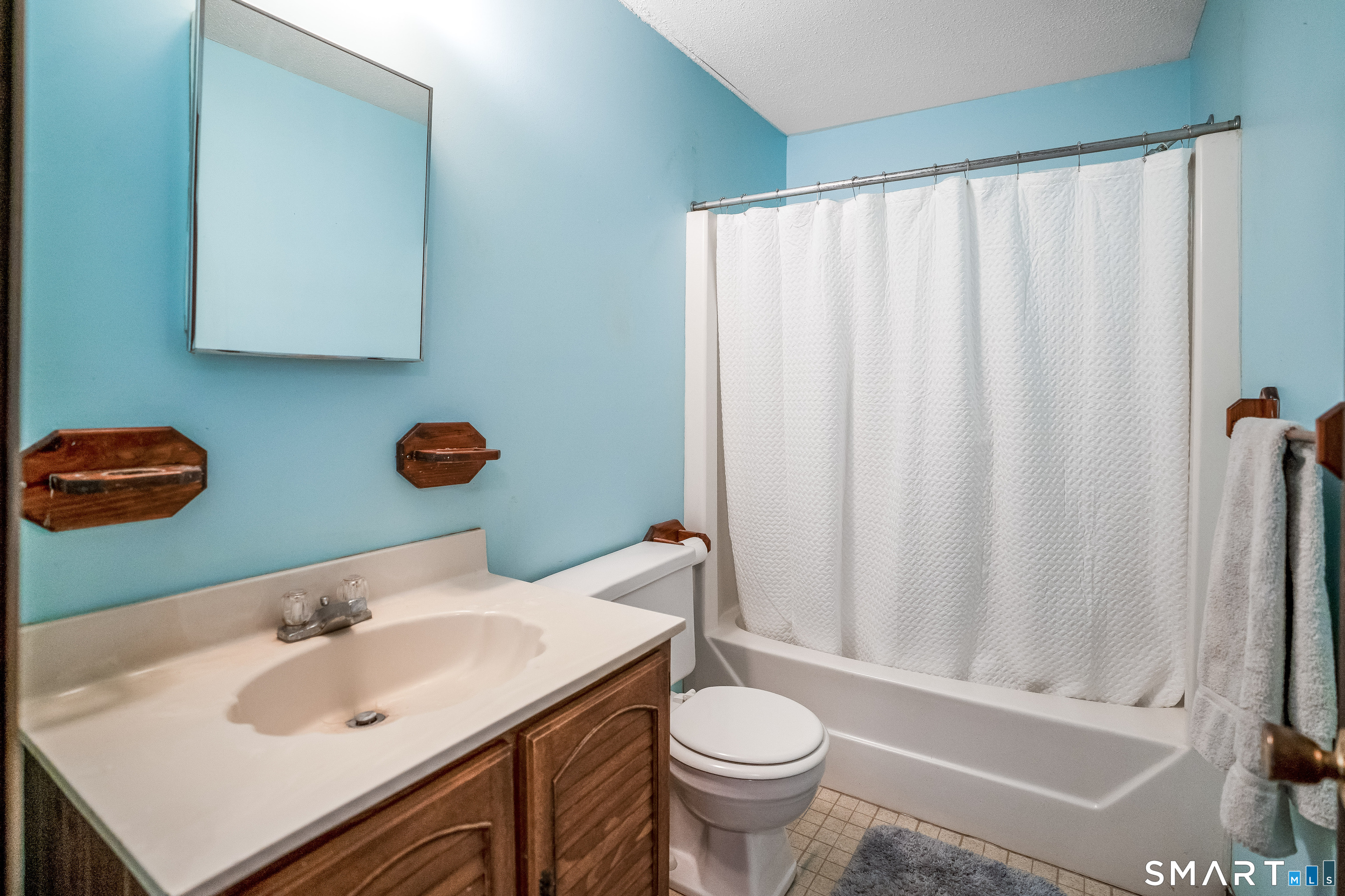 461 Spring Street, Unit 3B Naugatuck, CT 06770 - Photo 6 of 13 a bathroom with a sink and a mirror
