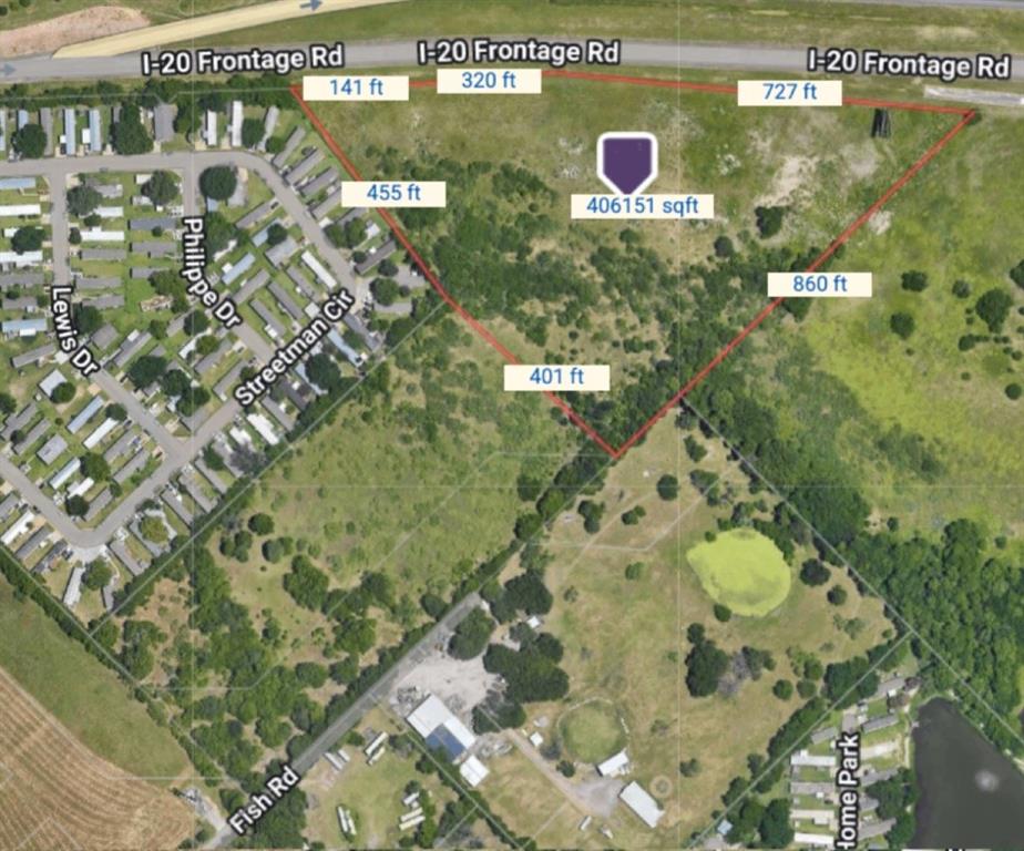 Map / location with property boundaries highlighted