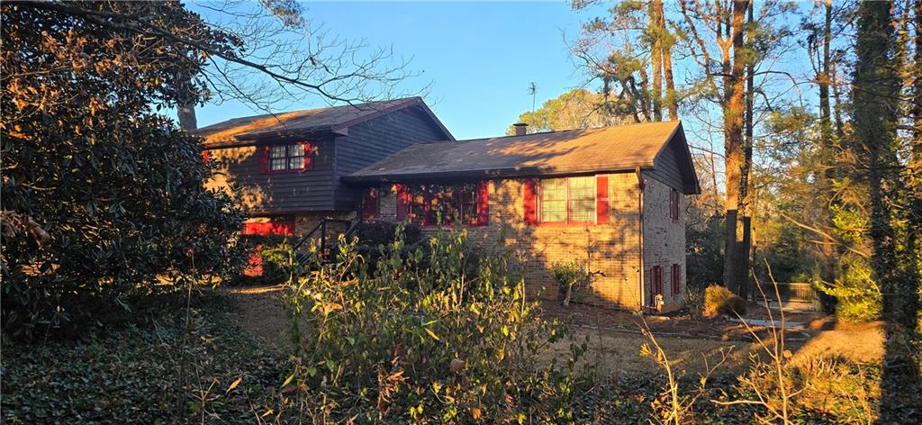 a street view along with trees