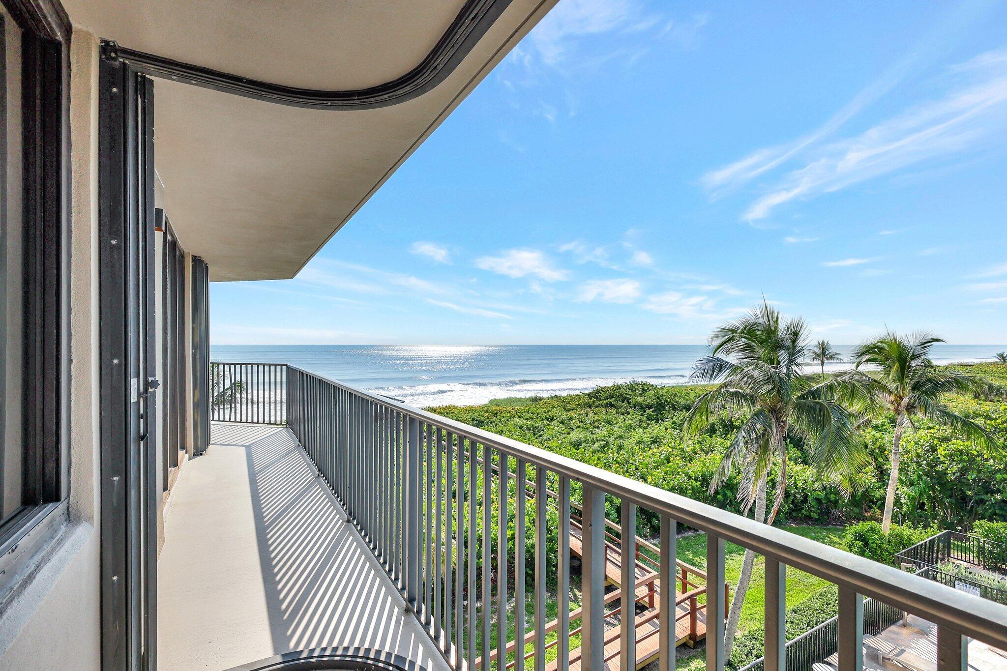 4000 North Hwy A1A, Unit 402 Hutchinson Island, FL 34949 - Photo 45 of 60 a view of balcony with furniture