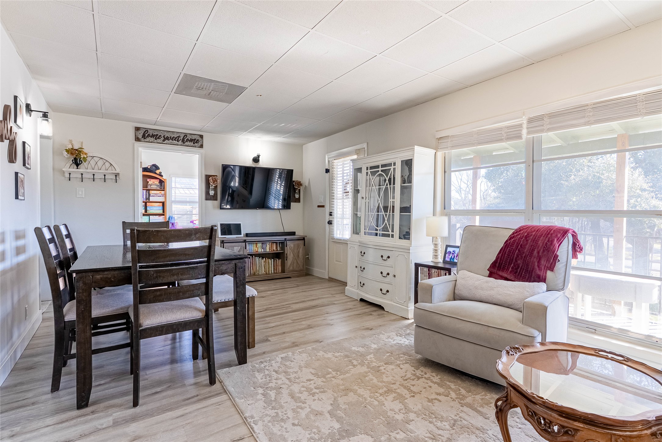 11010 3rd Street Jonestown, TX 78645 - Photo 7 of 23 Open living space featuring updated light fixtures