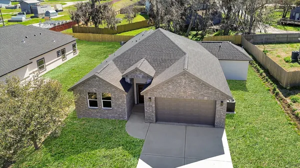 a aerial view of a house
