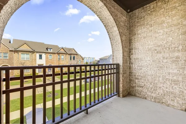 a view of a balcony