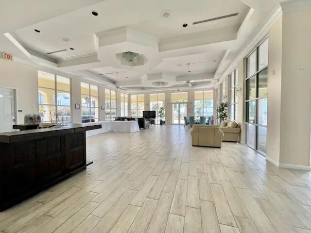 a view of a street with a building