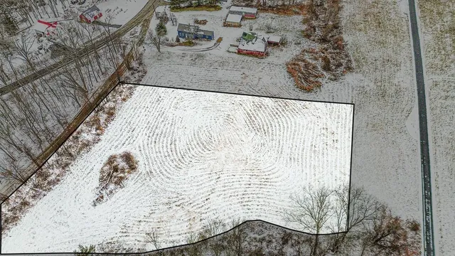 a view of wooden floor in front of house