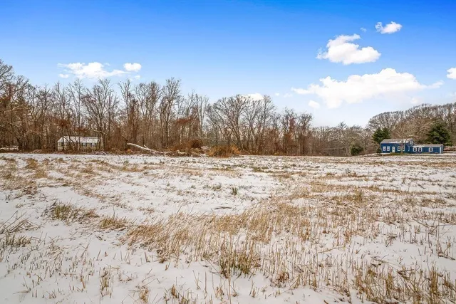 a view of road and snow