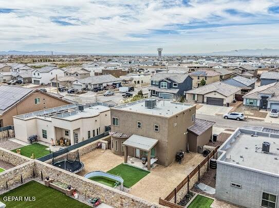 964 Penrith Street El Paso, TX 79928 - Photo 60 of 62 an aerial view of a house with a garden