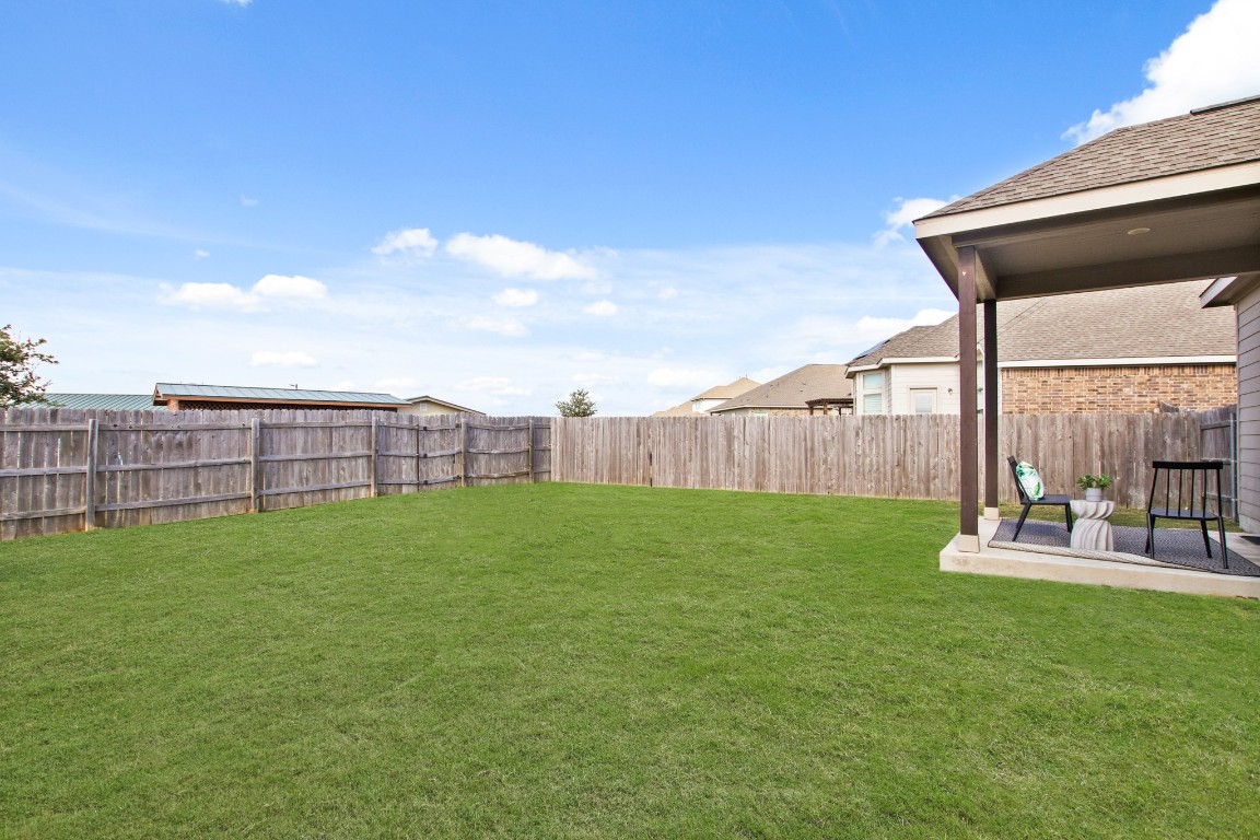 6831 Catania Loop Round Rock, TX 78665 - Photo 30 of 30 spacious backyard w/ gas hookup for bbq + gate to community amenity center