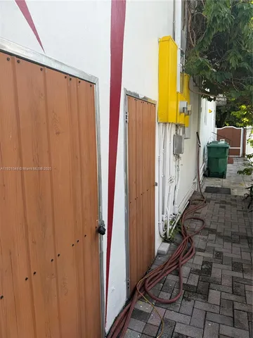 a bathroom with a shower and a tub
