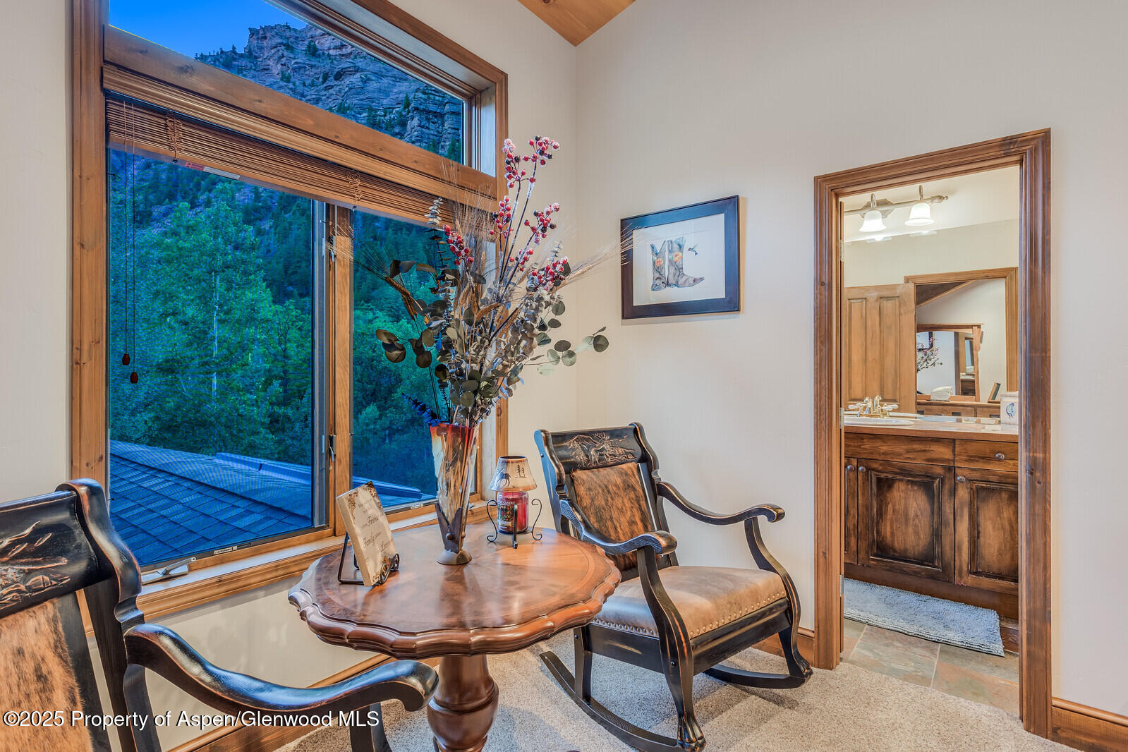 606 Dorais Way Redstone, CO 81623 - Photo 66 of 103 a living room with furniture and a potted plant