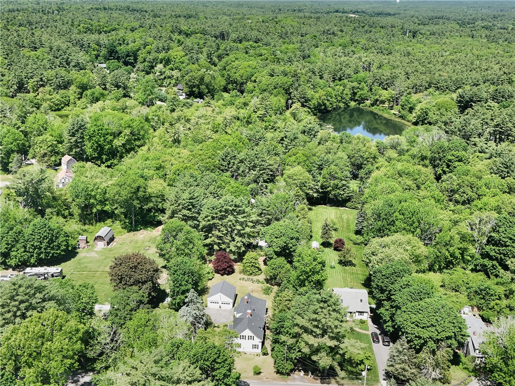 33 Indian Pond Road Kingston, MA 02364 - Photo 3 of 44 Aerial shows the pond at Wildlands Trust - Steward/Person Preserve around the corner from property