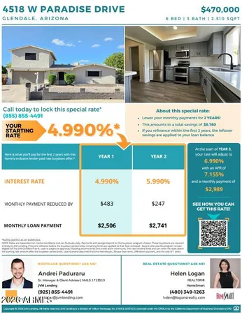 $470,000 | 4518 West Paradise Drive, Glendale, AZ 85304