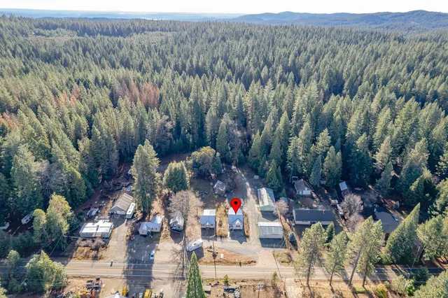 a view of lake and mountain