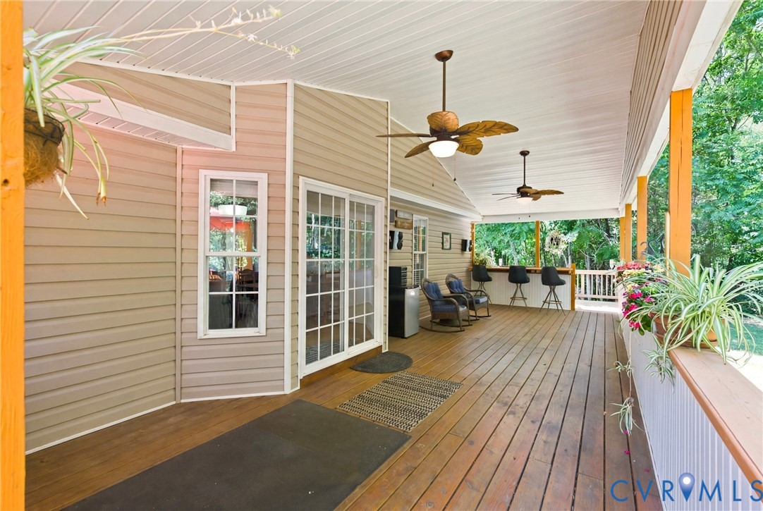 197 Goshen Road Cumberland, VA 23040 - Photo 45 of 70 Expansive covered deck featuring wood-finish floor
