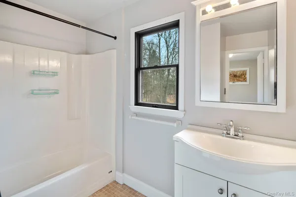 a bathroom with a sink and a bathtub