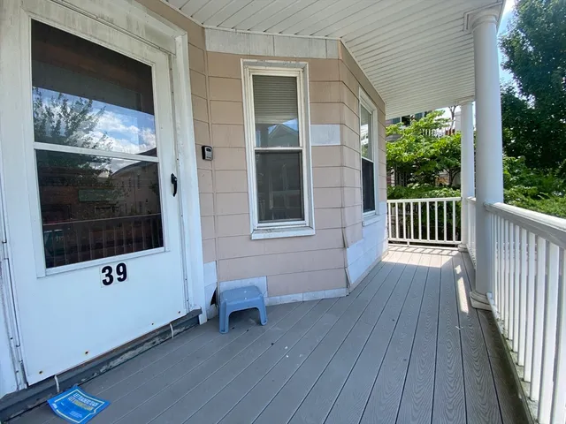 a view of a house with a porch