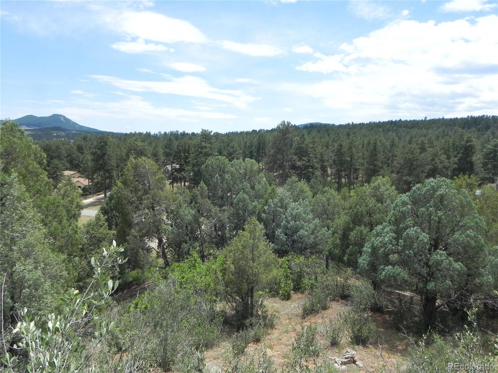 7749 Inca Road Larkspur, CO 80118 - Photo 29 of 49 a view of a mountain range with trees in the background