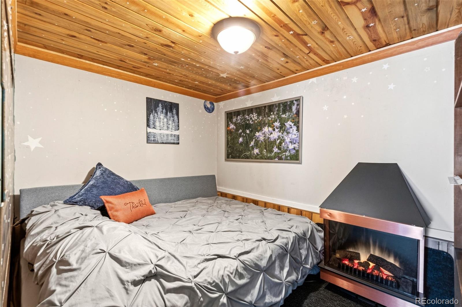 25845 Wilkerson Road Conifer, CO 80433 - Photo 9 of 16 a bedroom with a bed and a window