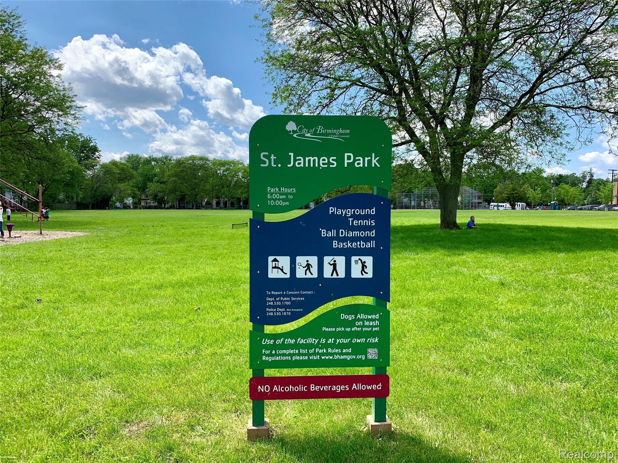 644 Ruffner Avenue Birmingham, MI 48009 - Photo 27 of 29 St. James Park conveniently around the corner