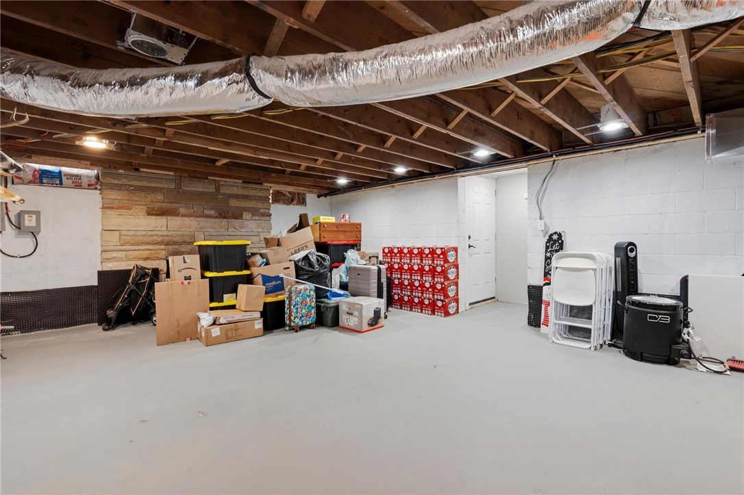 2950 Fairfield Pike Springfield, OH 45502 - Photo 34 of 48 This spacious basement offers a functional concrete floor, ready for your creative transformation.