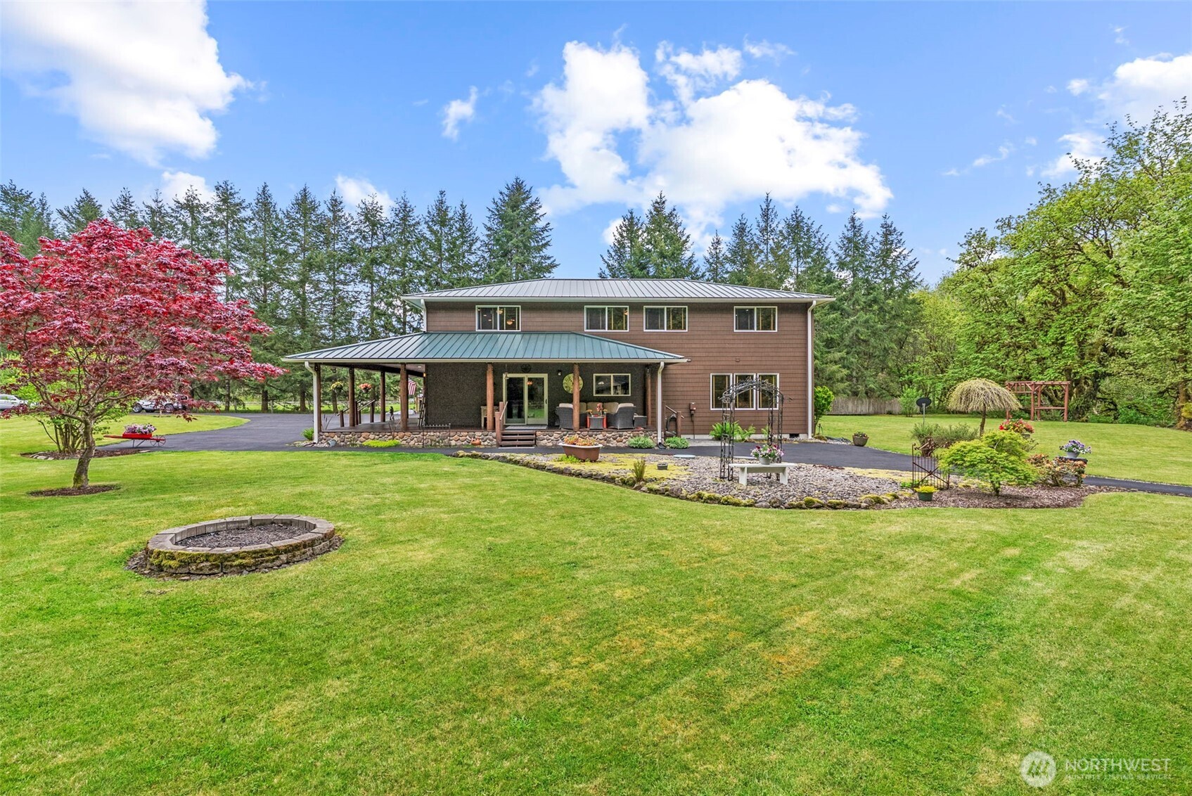 1579 Germany Creek Road Longview, WA 98632 - Photo 3 of 35 a view of a house with backyard and sitting area
