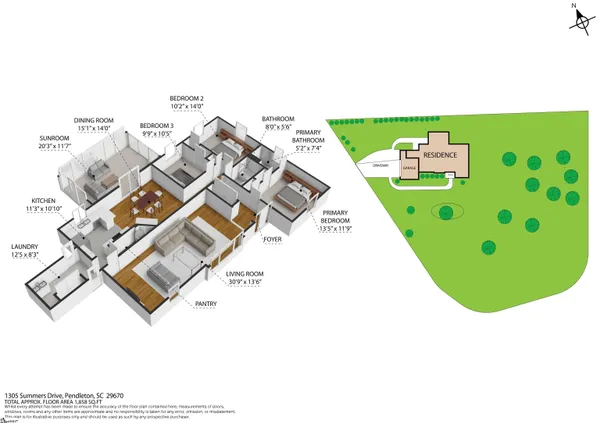 $330,000 | 1305 Summers Drive, Pendleton, SC 29670